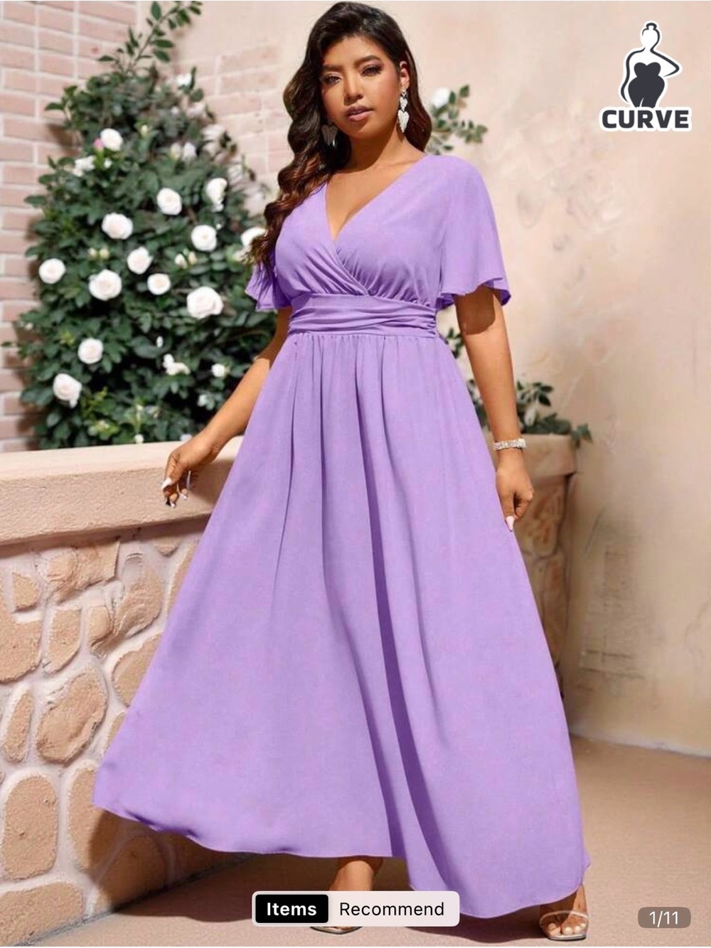 SHEIN Lavender Curve bridesmaid/wedding guest Dress